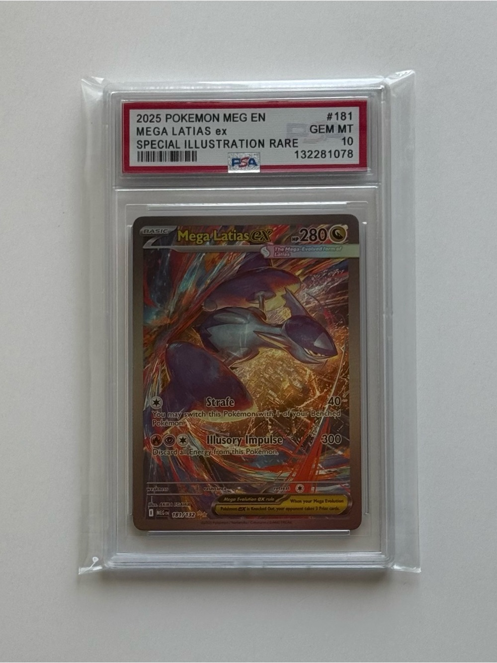 2025 Pokemon MEGA EVOLUTION SPECIAL ILLUSTRATION RARE 181 Mega Latias EX Fan Art